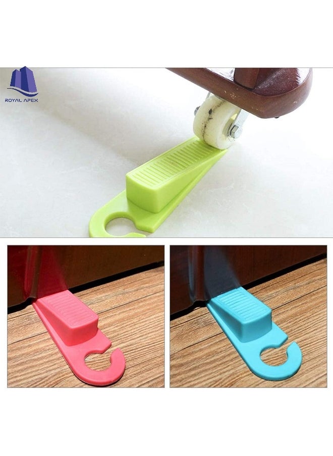 Biella 4Pcs Door Stopper Wedges Mouse Design Guard Baby Safety Protector Non-Slip Door Buffers For Kids Safety Guard Finger Protect For Home And Office, Interior Bathroom, Kitchen, Doors (Black)  - Image 3
