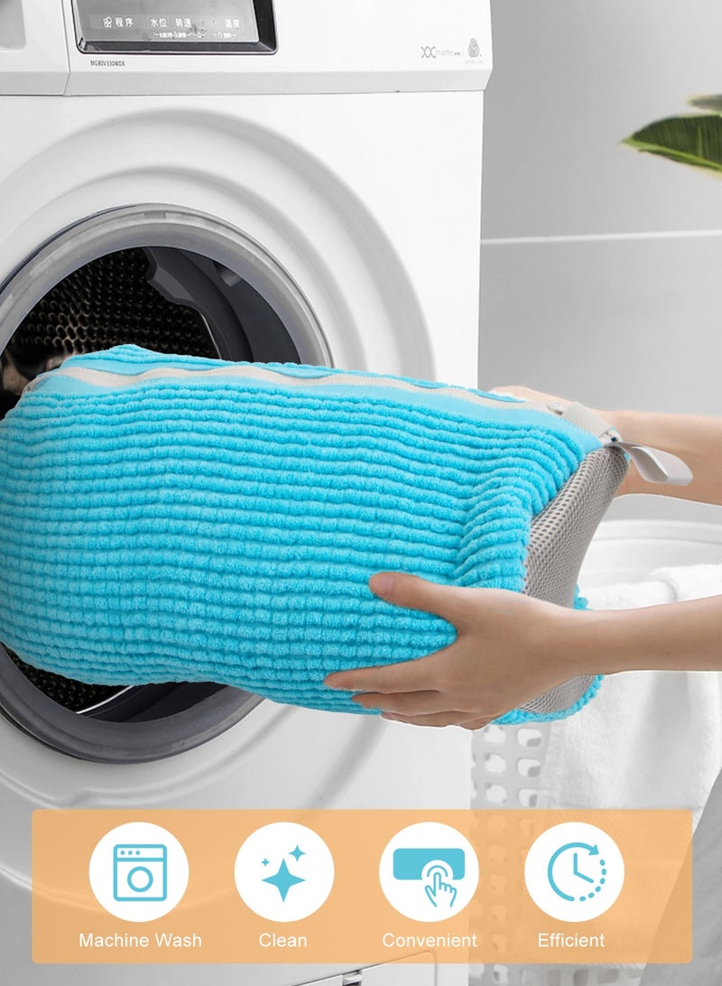 HomarKet Shoe Washing Bags 2pcs Washing Bag 360°All-around for Washing Machine For Washer And Dryer, Reusable Shoe For All Of Shoes Types and Sizes（It includes 2x shoe bags, 1x shoe brushes and 1x shoe racks） - Image 4