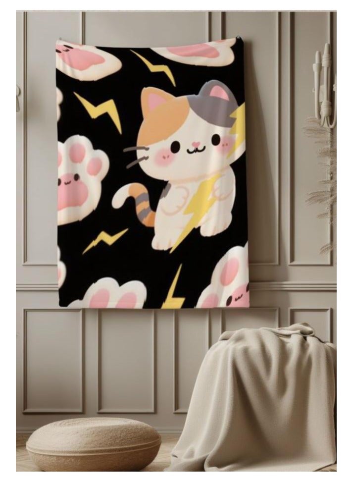 عام بطانية رقيقة من الفانيلا (دافئة ومريحة، ومناسبة للنوم واستخدام الألعاب وإزالة الغبار ومقاومة للرمل) 150 سم * 200 سم - 572 - Image 4