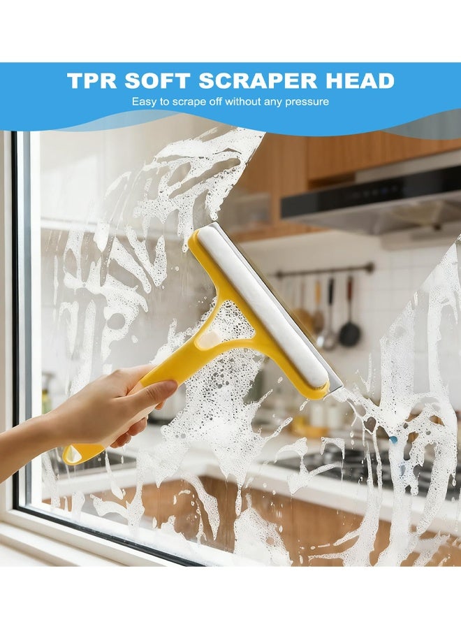 2 PCS Window Squeegee, 3 In 1 Window Cleaning Scraper, Built-In Spray Bottle, Window Cleaning Equipment For Shower Glass, Kitchen, Car - Image 5