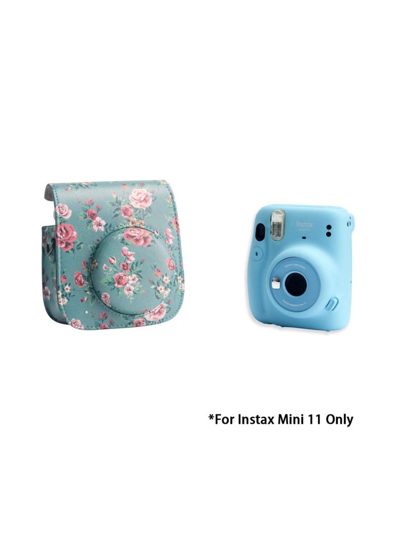 KASTWAVE - Protective Case for Fujifilm Instax Mini 11 Camera, Premium Vegan Leather Bag Cover with Removable Adjustable Strap for Photographers - Image 1