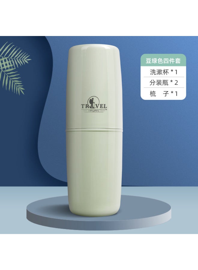 Haiying Travel Wash Cup Outdoor Portable Toothbrush Box Mouthwash Cup Creative Travel Standing Wash Set Toothbrush Cup