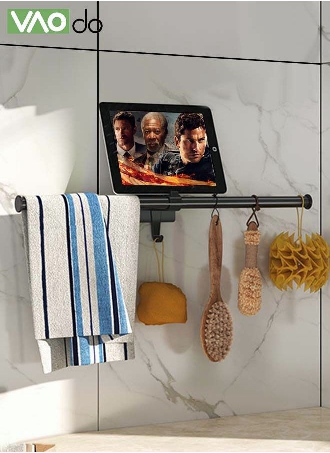 VAOdo - Punch-free Towel Rack Paper Roll Rack Slipper Rack Bathroom Wall-mounted Rack - Image 1