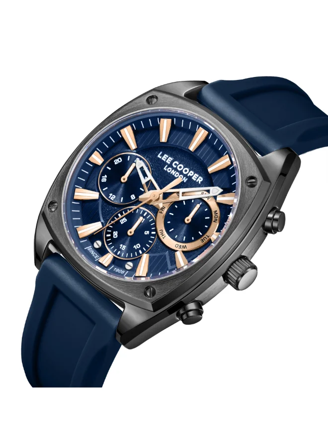 لي كوبر ساعة رجالية متعددة الوظائف من السيليكون . - , مم