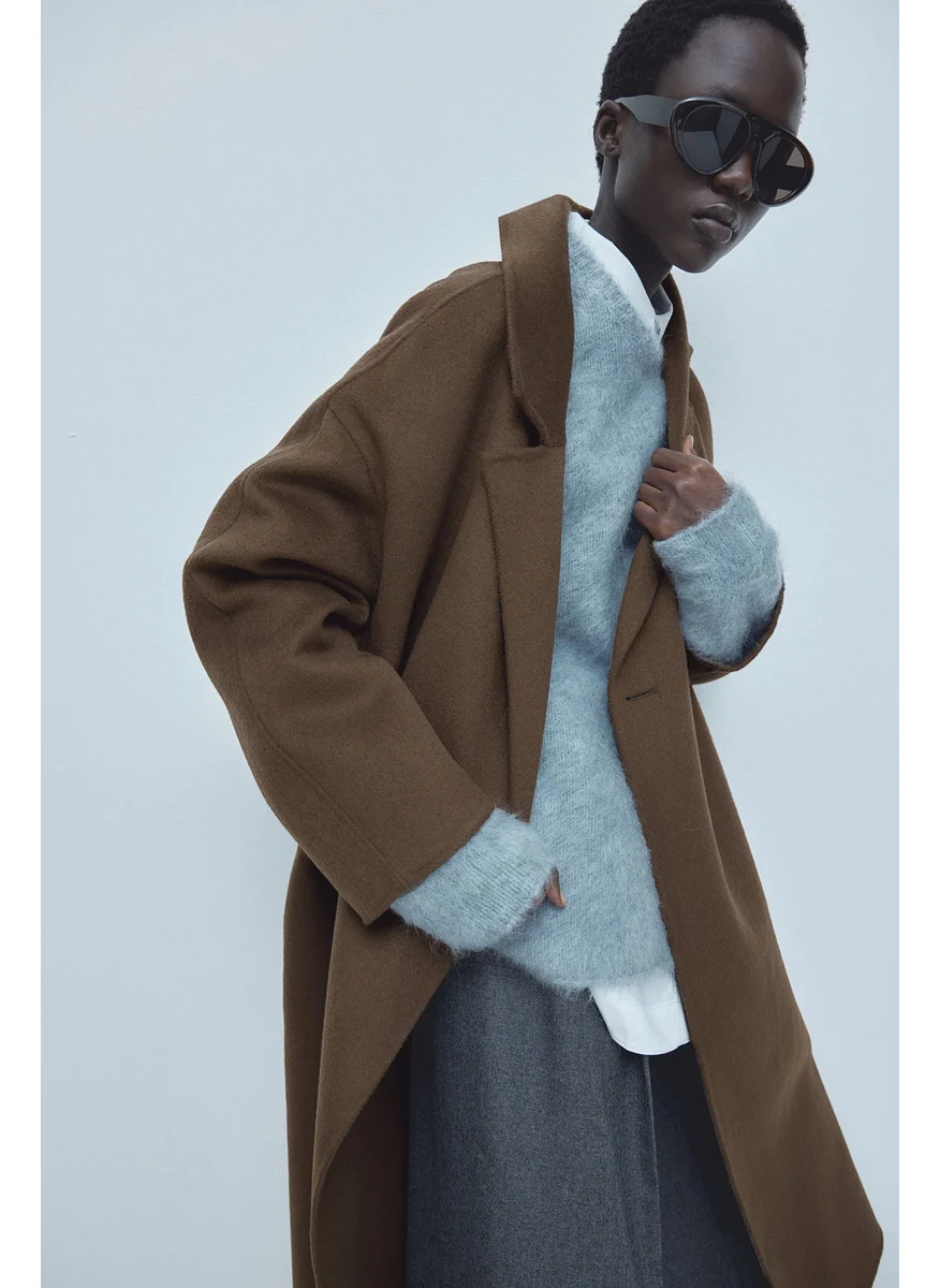 اتش اند ام Wool-Blend Coat