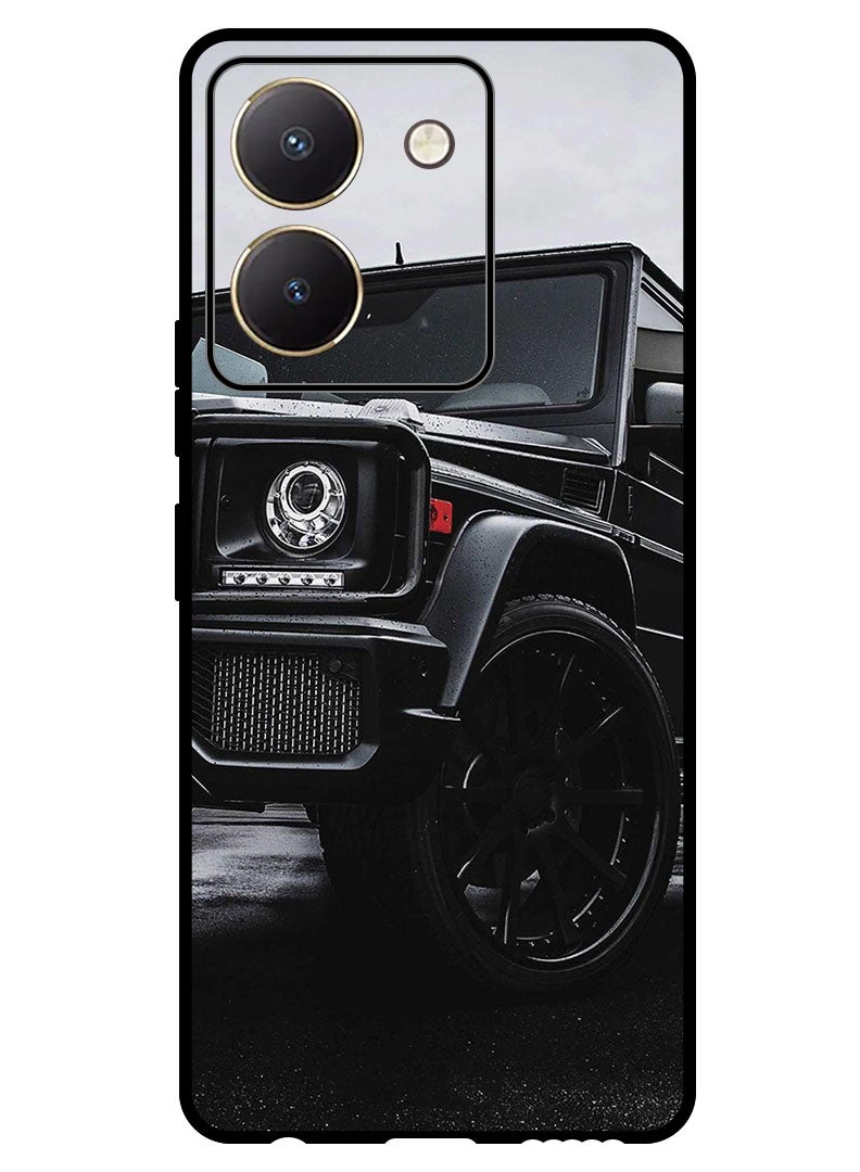 Theodor Protective Case Anti Scratch Shock Proof Bumper Cover For Vivo Y27s Black Car - Image 1