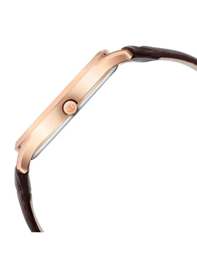 TITAN Men's Analog Round Shape Leather Wrist Watch - 1825WL02 - 47.3 Mm - Image 4