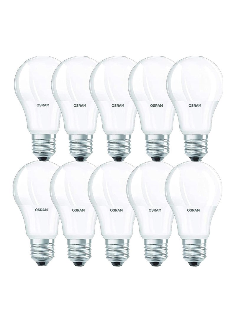 Osram Osram LED Bulb Clas A 8.5W 2700K Warm White E27 Base - Pack of 10  - Image 1