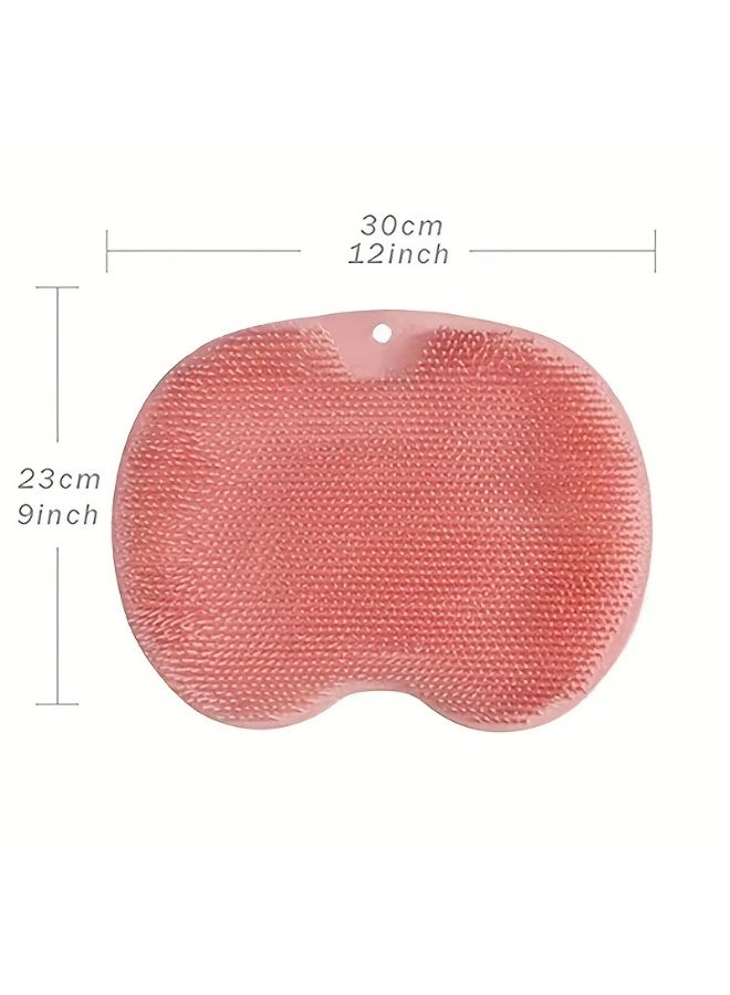 AKSONZ Silicone Foot Scrubber & Wall-Mounted Back Scrubber with Anti-Slip Suction Cups – Deep Cleansing Exfoliating Mat for Feet & Body, Hands-Free Shower Massager for Dead Skin Removal & Circulation - Image 3