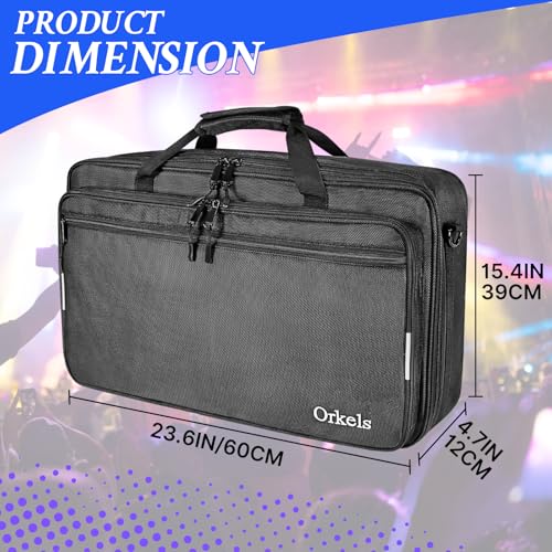 ORKELS DJ Controller Bag Case Compatible with DDJREV1DDJSR2DDJSROMNISDUOMixtrack Platinum FX DJ Controller M236Wx154Dx47H - Image 3
