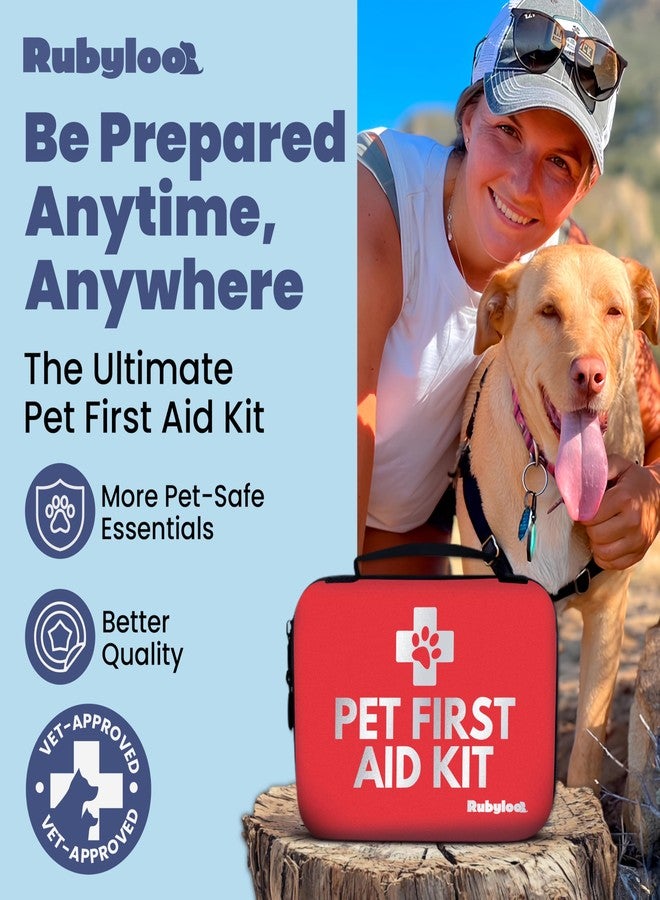 rubyloo Dog First Aid Kit - Vet Approved Pet First Aid Supplies to Treat Dogs & Cats in an Emergency - Pet First Aid Kit Guide, Tick Remover, Slip Leash & Medical Essentials for Home, Camping, Car, RV, Travel - Image 2