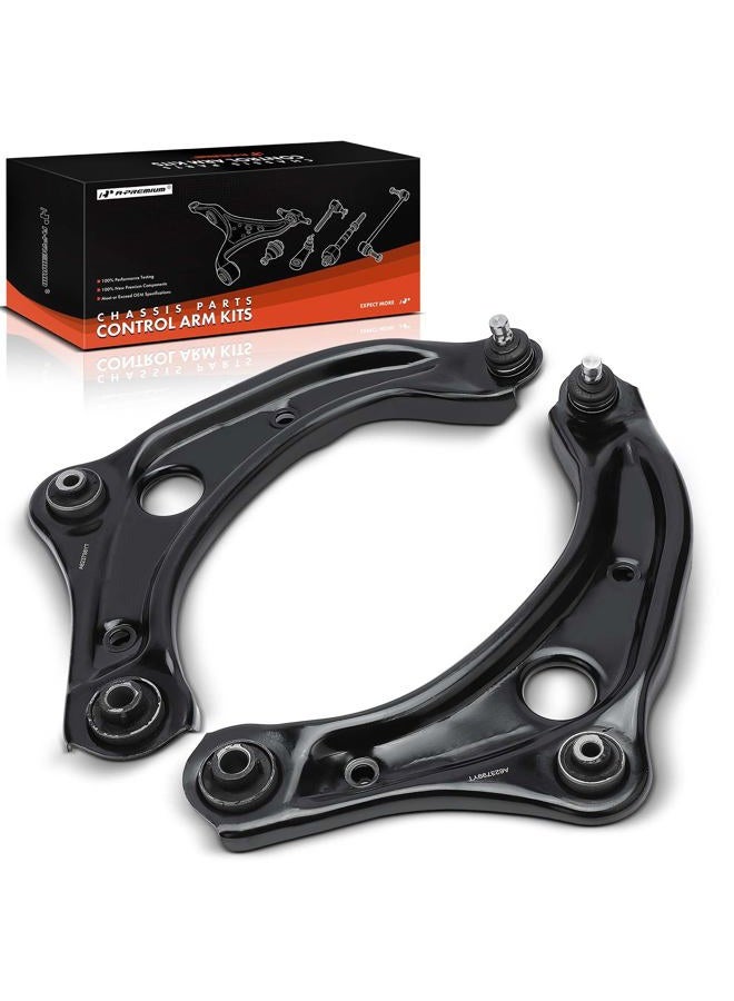 A-Premium 2 x Front Lower Control Arm, with Ball Joint and Bushing, Compatible with Nissan Kicks 2018-2023, Versa 2020-2023 - Image 1