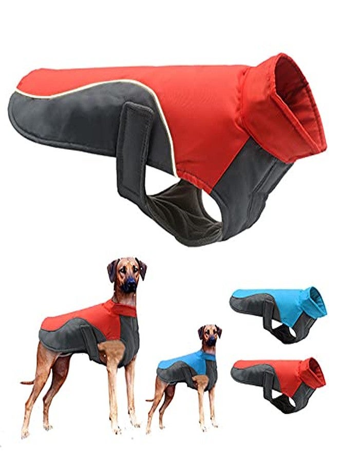 A+a Pets' Free & Wild' Raincoat Jacket for Dogs | Recommended Quick Easy to Wear Non Slip Design with Leash Opening | Reflective, Windproof (Red, XXL) - Image 1