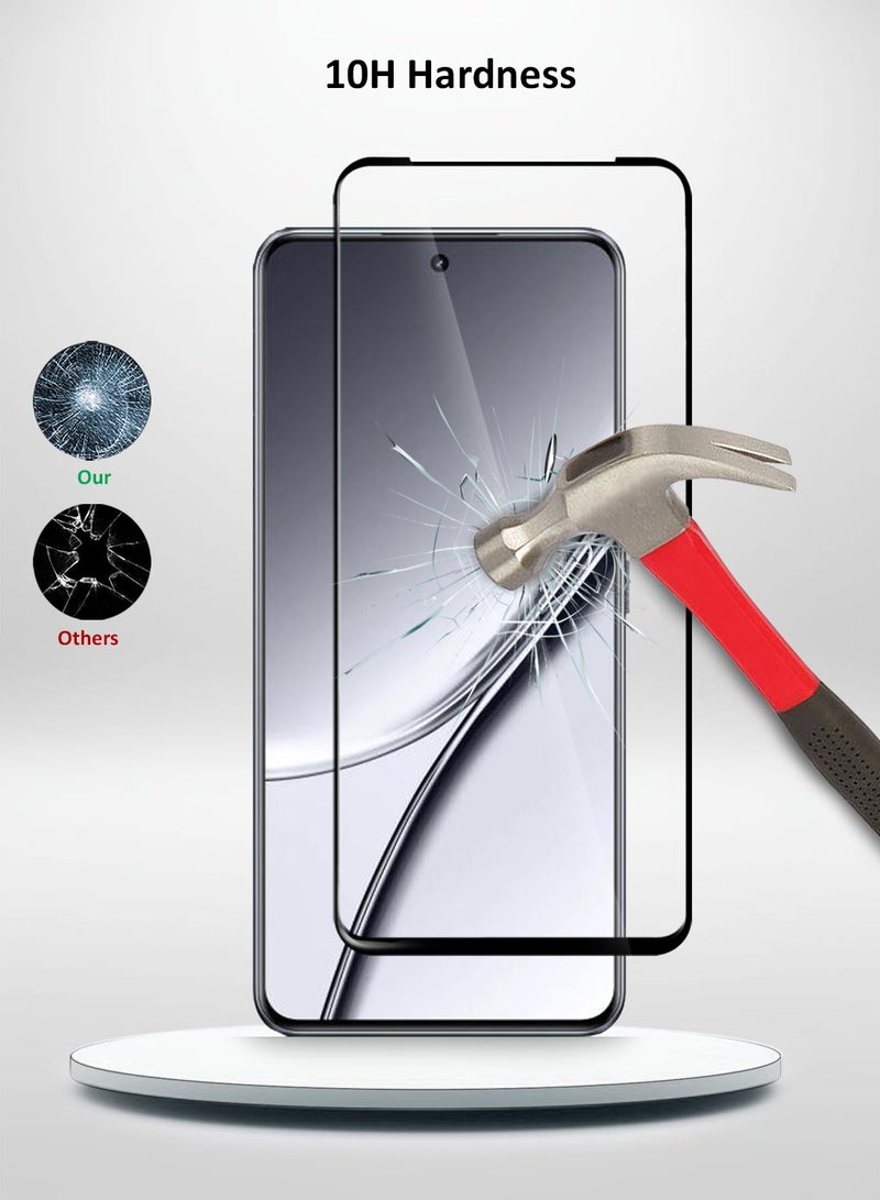 Techie Full Cover 10H Hardness HD Tempered Glass Screen Protector for Realme GT5 5G 2023 - Anti-Scratch, Anti-Fingerprint, and Bubbles Free Technology - Image 3
