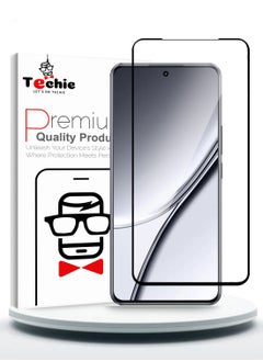 Techie Full Cover 10H Hardness HD Tempered Glass Screen Protector for Realme GT5 5G 2023 - Anti-Scratch, Anti-Fingerprint, and Bubbles Free Technology  - Image 1
