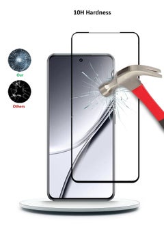 Techie Full Cover 10H Hardness HD Tempered Glass Screen Protector for Realme GT5 5G 2023 - Anti-Scratch, Anti-Fingerprint, and Bubbles Free Technology  - Image 3