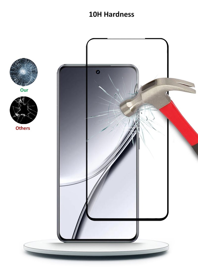 Techie Full Cover 10H Hardness HD Tempered Glass Screen Protector for Realme GT5 5G 2023 - Anti-Scratch, Anti-Fingerprint, and Bubbles Free Technology  - Image 3