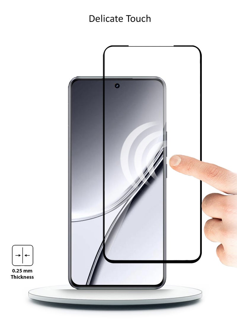Techie Full Cover 10H Hardness HD Tempered Glass Screen Protector for Realme GT5 5G 2023 - Anti-Scratch, Anti-Fingerprint, and Bubbles Free Technology  - Image 4