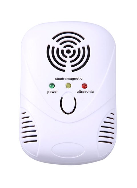 Electronic Ultrasonic Mouse Cockroach Trap Repellent White 9.01 x 6.06 3.27centimeter