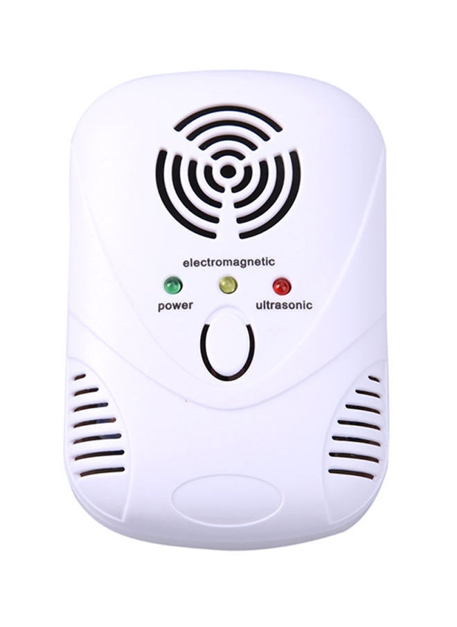Electronic Ultrasonic Mouse Cockroach Trap Repellent White 9.01 x 6.06 3.27centimeter