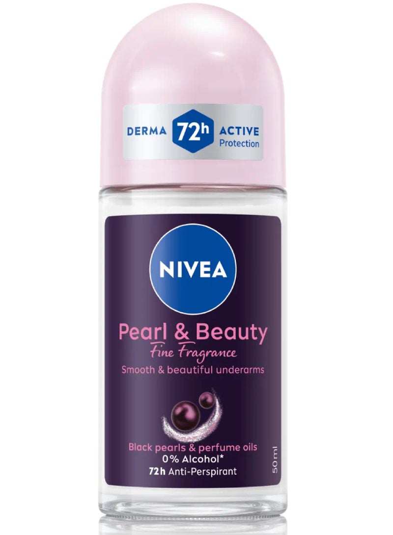 Nivea نيفيا لفة عطر اللؤلؤ والجمال 50 مل 72 ساعة