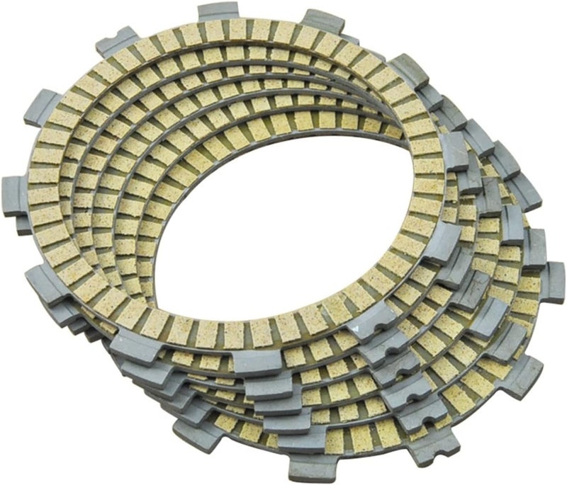QASULER 6Pc Motorcycle Friction Clutch Plates - Image 1