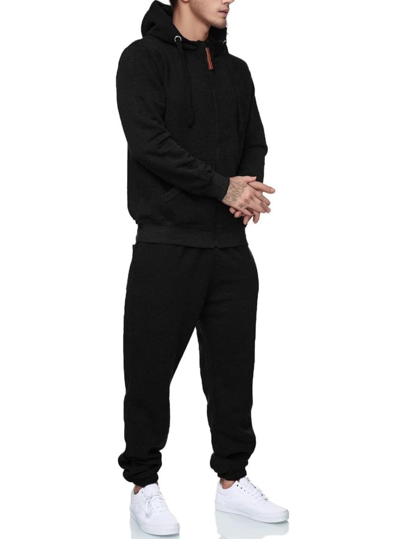 CUBECIRCLE Sweatsuits for Men 2 Piece Men's Jogging Tracksuit Set Hoodie Casual Athletic Long Sleeve Zipper Suit Set - Image 2