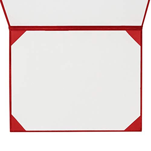 GraduationMall 8.5"x11" Smooth Padded Diploma Cover Certificate Holder Red,1-Pack - Image 4