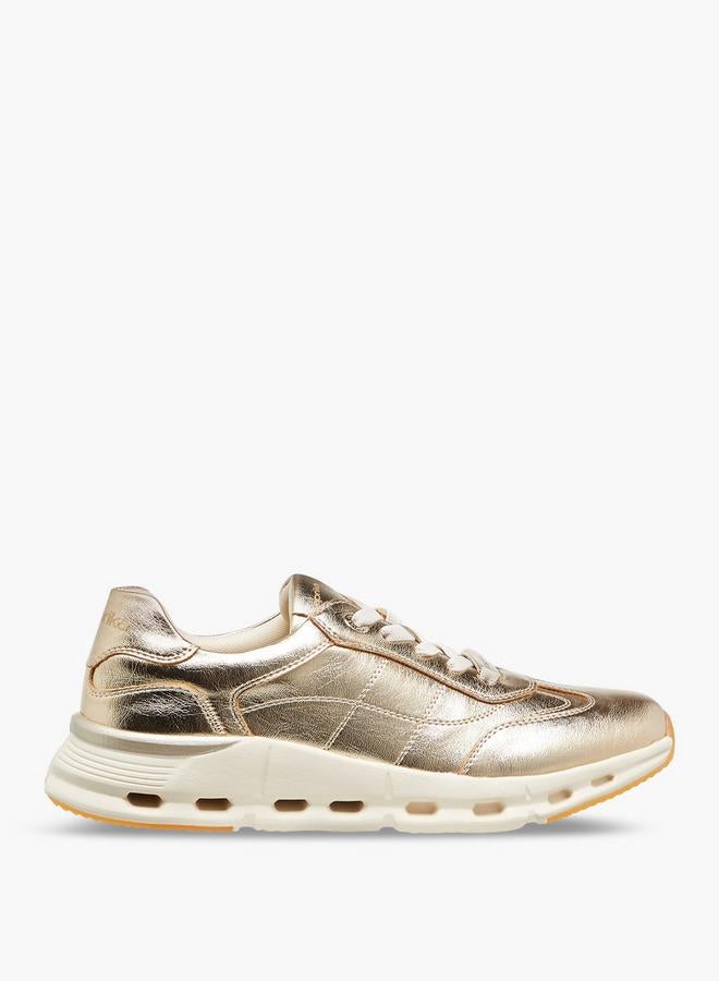 Paprika Panelled Sneakers With Lace-Up Closure - Image 3