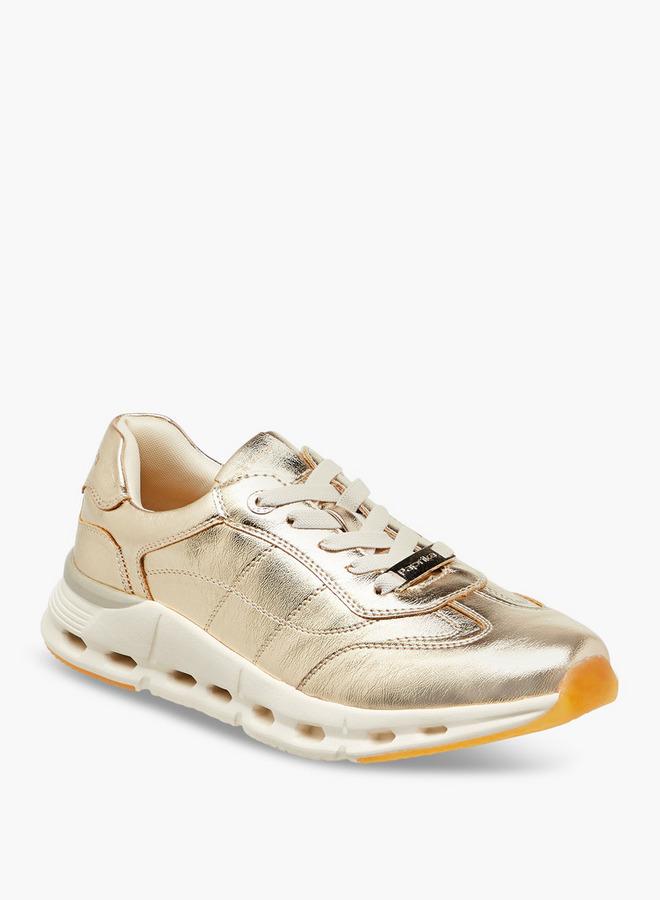 Paprika Panelled Sneakers With Lace-Up Closure - Image 2