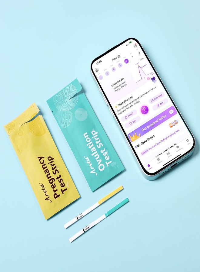 Areta Ovulation & Pregnancy Test Strips: 20 Ovulation Strips & 10 Pregnancy Tests Combo Kit | Accurate at-Home Fertility Tracker | Exp 07/11/2026 - Image 3