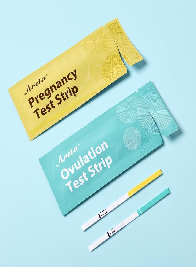 Areta Ovulation & Pregnancy Test Strips: 20 Ovulation Strips & 10 Pregnancy Tests Combo Kit | Accurate at-Home Fertility Tracker | Exp 07/11/2026 - Image 2