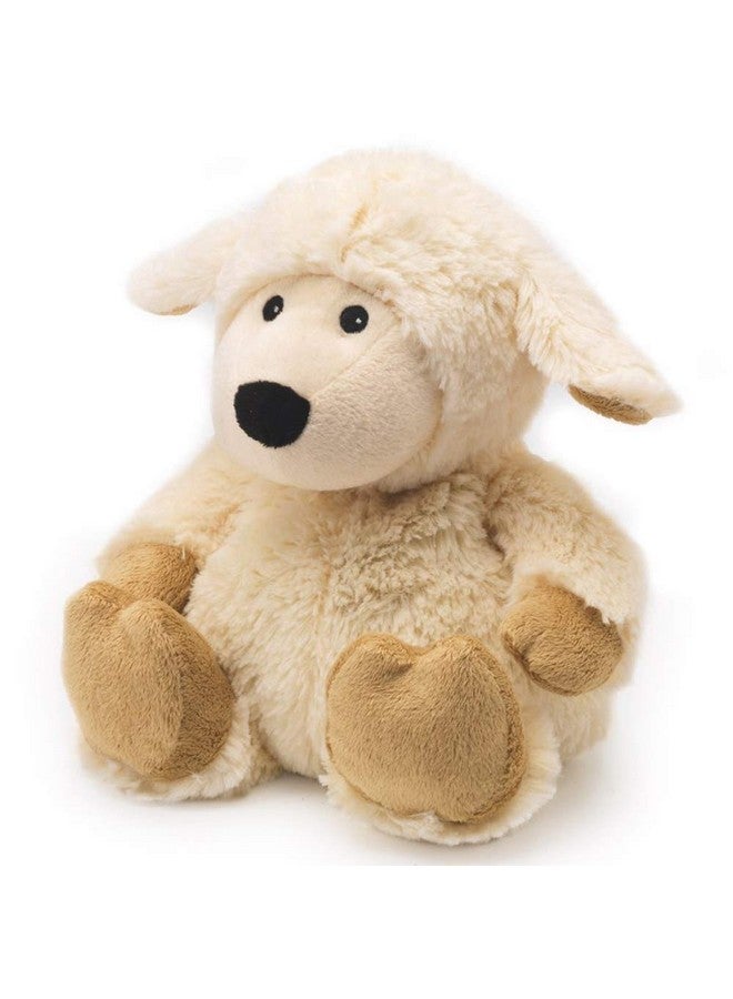 warmies Junior Cream Sheep Microwavable, Hot or Cold for Cool Relaxation and Warm Relief, Lavender Scented Cozy Plush Animal