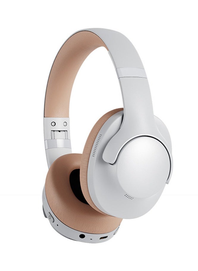 FlashHawk ANC Wireless Over-Ear Headphones with Bluetooth 5.4 and 50 Hours of Battery Life Silver/Brown  - Image 1