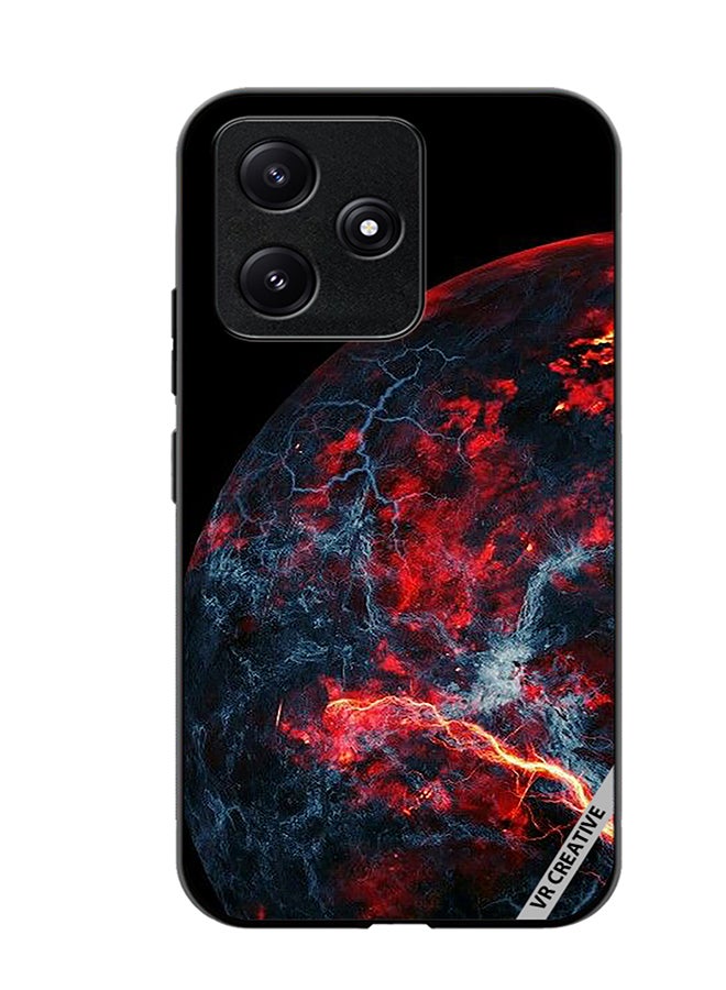 VR CREATIVE Protective Case Cover For Xiaomi Poco M6 Pro 5G Planet Design Multicolour - Image 1