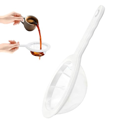 smrtcol Ultra-Fine Nylon Mesh Strainer- Mini Kitchen Colander for Coffee, Milk, Yogurt, Juice - Non-Slip Handle & Hanging Hole (120 Mesh) - Image 1