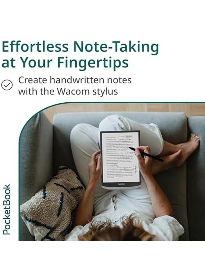 PocketBook InkPad X Pro E-Reader & E-Note with Pen – 10.3'' Glare-Free Mobius™ Display | Android OS, SMARTlight, Audio & eBook Support, Bluetooth & WiFi - Image 2
