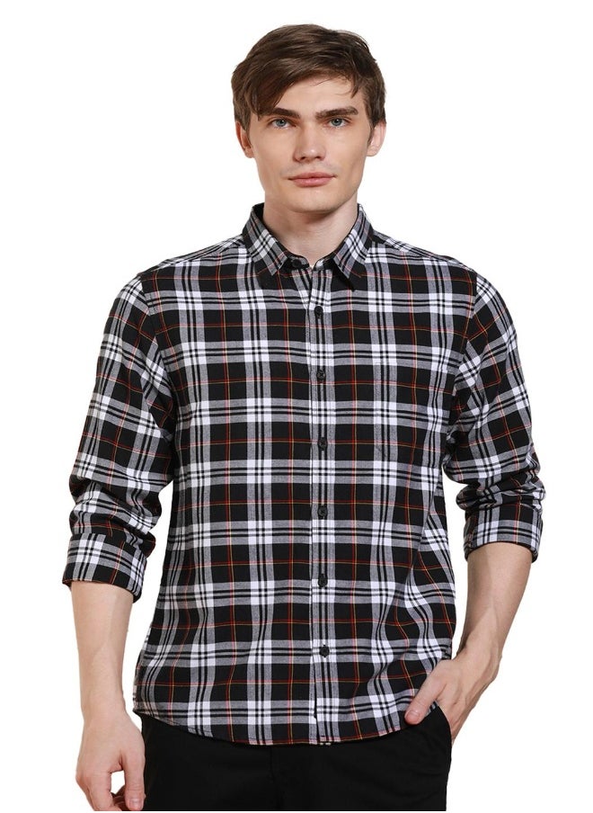 Dennis Lingo Regular Fit Check Cotton Shirt – Stylish and Classic  - Image 1