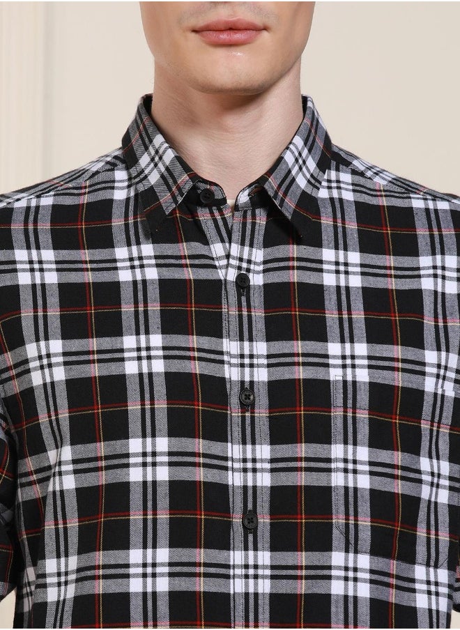 Dennis Lingo Regular Fit Check Cotton Shirt – Stylish and Classic  - Image 3
