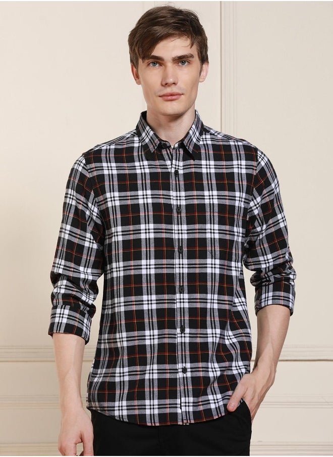 Dennis Lingo - Regular Fit Check Cotton Shirt – Stylish and Classic - Image 1