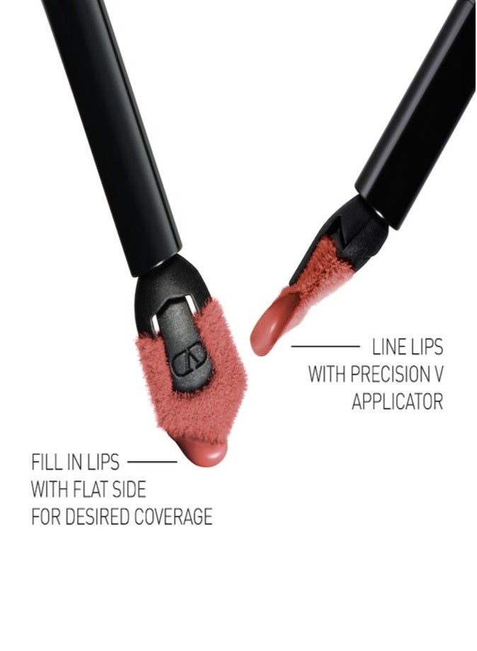 Valentino Liquirosso 2-in-1 Soft Matte Liquid Lipstick & Blush 6.5ml – 109R : Catch me if you can Long-Lasting Velvet Lip & Cheek Color - Image 4