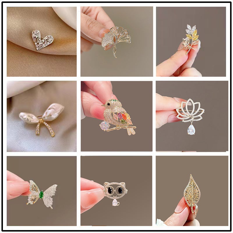 New Cartoon Cartoon Corsage Brooch Advanced Sense Niche Light Luxury Pin Collar Pin Anti-Running Light Buckle Suit Accessories - Image 2