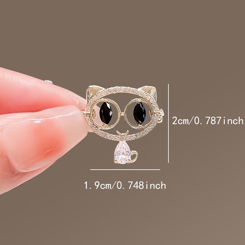 New Cartoon Cartoon Corsage Brooch Advanced Sense Niche Light Luxury Pin Collar Pin Anti-Running Light Buckle Suit Accessories - Image 1