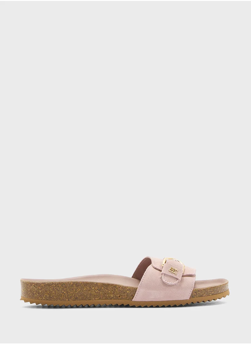تومي هيلفيغر Soft Suede Adjustable Mule