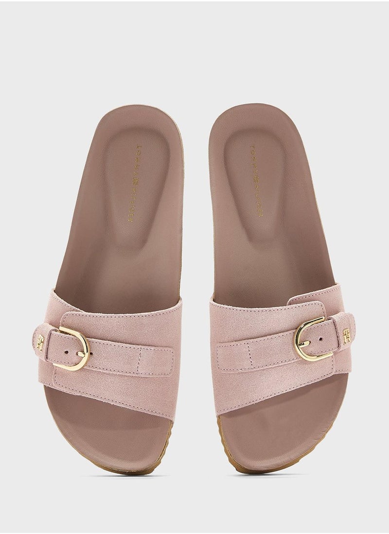 Soft Suede Adjustable Mule