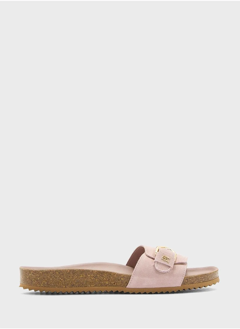 تومي هيلفيغر Soft Suede Adjustable Mule