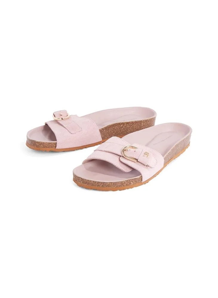 TOMMY HILFIGER Soft Suede Adjustable Mule