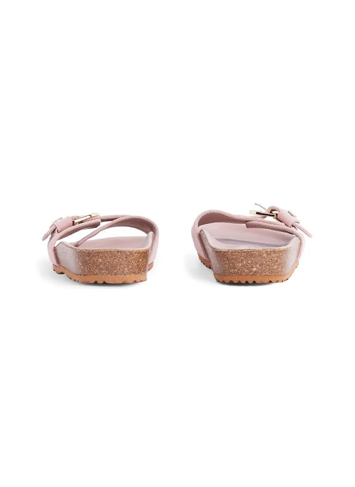 TOMMY HILFIGER Soft Suede Adjustable Mule