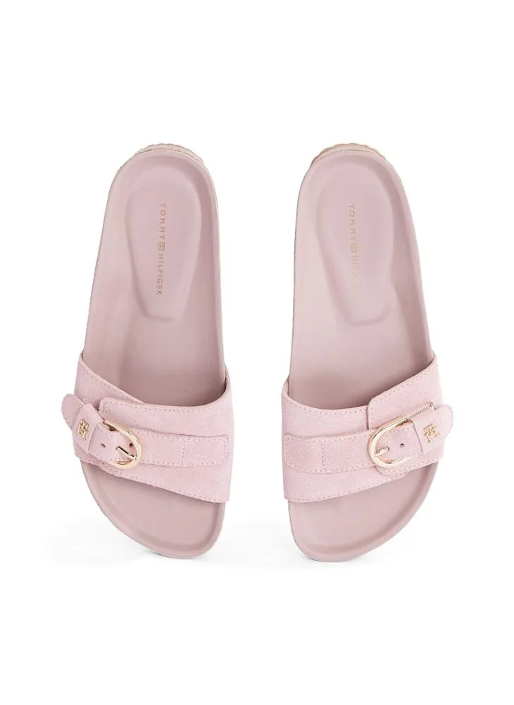 TOMMY HILFIGER Soft Suede Adjustable Mule
