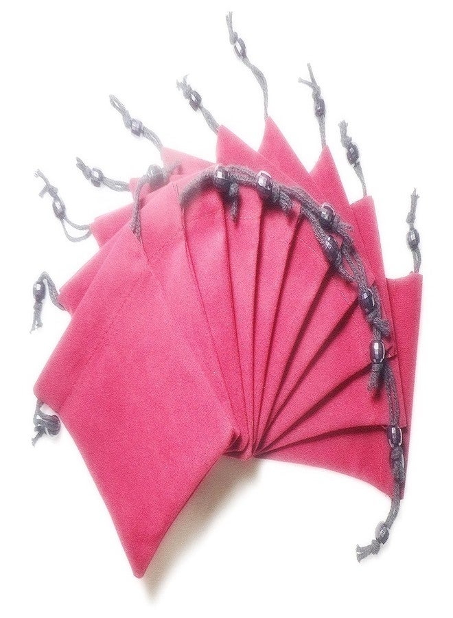 True Wings Velvet Potli Bags for Gifting| Small Drawstring Jewellery Pouch | Velvet Gift Bags for Wedding Return Gifts Women Traditional Function Décor (Maroon, pack of 50) - Image 1